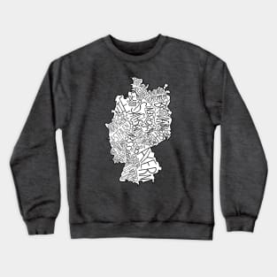 Germany Map Crewneck Sweatshirt